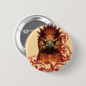 Fawkes staart ronde button 5,7 cm (Voorkant /achterkant)
