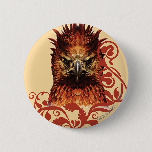 Fawkes Staring Ronde Button 5,7 Cm (Voorkant)