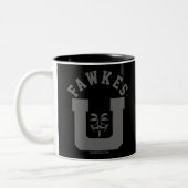 FawkesU Gray Face Mug à deux tons (Gauche)