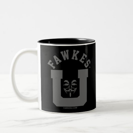 FawkesU Gray Face Mug à deux tons (Gauche)