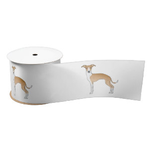 Fawn and White Italiaanse Greyhound Cute-tekenfilm Lint