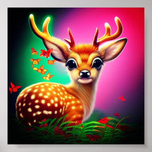 Fawn Art Poster (Voorkant)