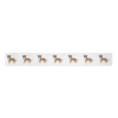 Fawn Boxer Cute Cartoon Dog Lint (Voorkant)