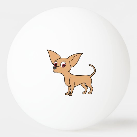 Fawn Chihuahua Pingpongballen (Voorkant)