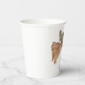 Fawn Deer Persoonlijk Kerstmis Papieren Bekers (Rechts)