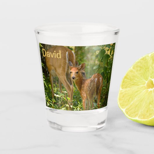 "Fawn" Drink Shot Glass Glas (Voorkant)