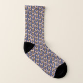 Fawn French Bulldog Blue Socks Sokken (Links binnenkant)