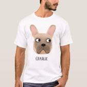 Fawn French Bulldog Personalized T-shirt (Voorkant)