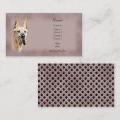 Fawn Great Dane Cropped Visitekaartjes (Voorkant / Achterkant)