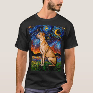 Fawn Great Dane Sterrennacht T-shirt