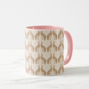 Fawn Greyhound in Art Deco Design Mok