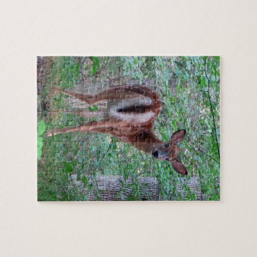 Fawn in the Woods Design Jigsaw Puzzle Puzzle (Horizontal)