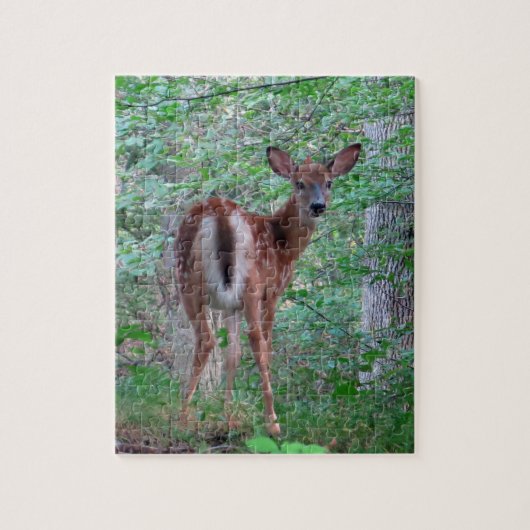 Fawn in the Woods Design Jigsaw Puzzle Puzzle (Vertical)