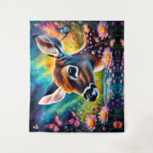 Fawn in weidevijver wandkleed (Voorkant)