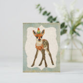 Fawn & Little Bird Briefkaart (Staand voorkant)