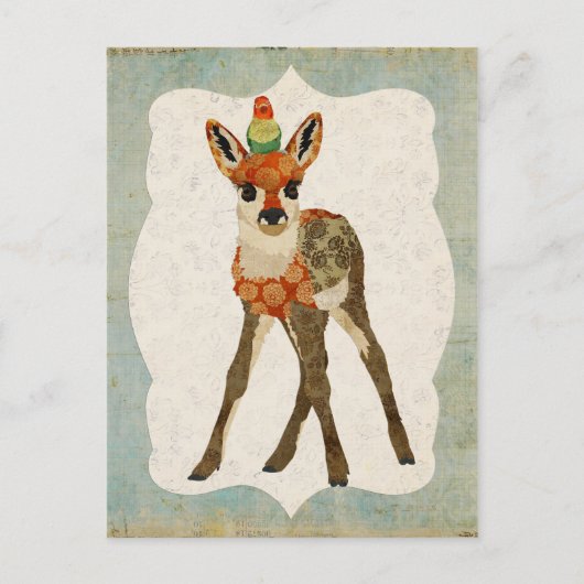 Fawn & Little Bird Briefkaart (Voorkant)