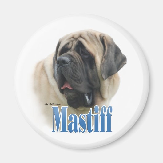Fawn Mastiff Naam - Magnet Magneet (Voorkant)