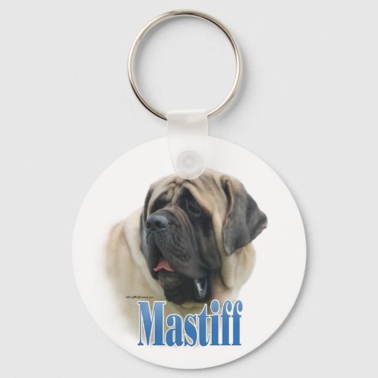 Fawn Mastiff Name Sleutelhanger (Voorkant)