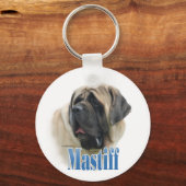 Fawn Mastiff Name Sleutelhanger (Achterkant)