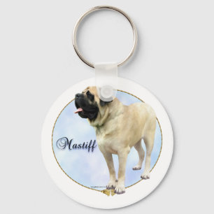 Fawn Mastiff Portrait Sleutelhanger