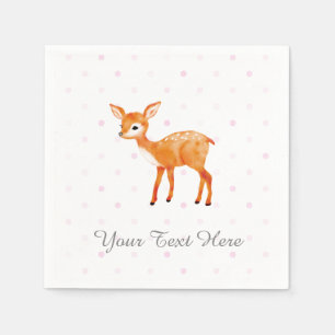 Fawn Party Decor Papieren servetten