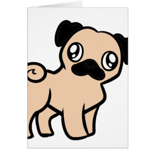 fawn pug cartoon