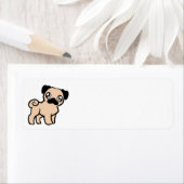 fawn pug cartoon etiket (Insitu)