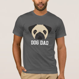 Fawn Pug Dog Dad T-shirt