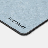 Fawn Pug hoofd cartoon hond met aangepaste naam bl Bureaumat (Hoek)