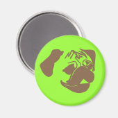 Fawn Pug Magnet Magneet (Voorkant / Achterkant)