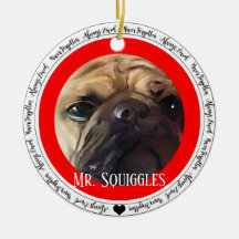 Fawn Pug Painting kerstversiering