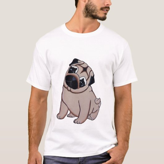 Fawn Pug Puppy T-shirt (Voorkant)