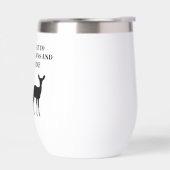Fawn rehabilitator wine tumbler (Gauche)