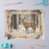  Fawn Rustieke Art Decoupage Tissuepapier (Craft)