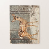 Fawn Schilderachtig Rustiek Legpuzzel (Verticaal)