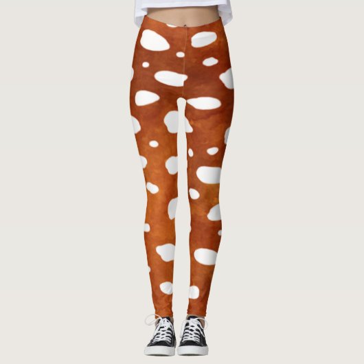 Fawn Spots Baby Deer Patterned Leggings (Voorkant)