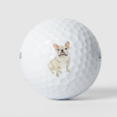 Fawn Tan Frenchie French Bulldog Golfballen (Voorkant)