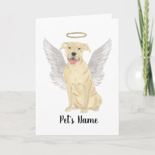 Fawn Tan Pitbull Staffy Memorial Kaart