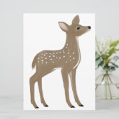 Fawn, uitgesneden kaart (Staand voorkant)