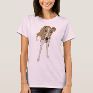 Fawn Whippet Dames T-shirt