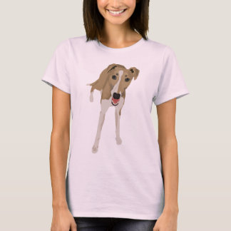 Fawn Whippet Dames T-shirt