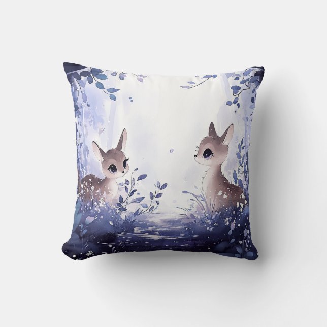 Fawns in Twilight Kussen (Voorkant)