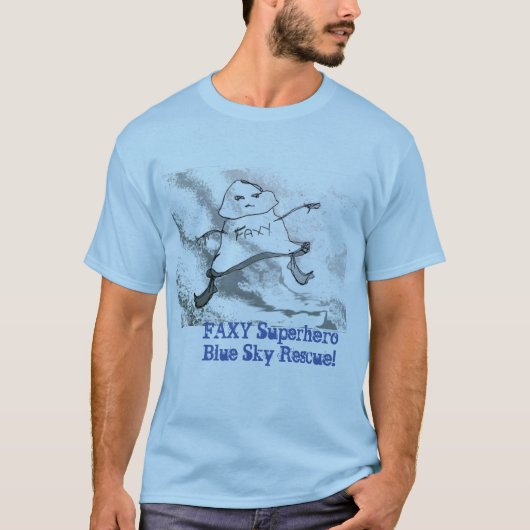 FAXY SuperHero Blue Sky Redding ©2020Annabelle Ech T-shirt (Voorkant)