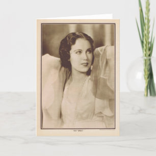 Fay Wray 1930  portret Kaart