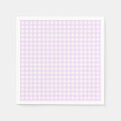Faye and Lauren Pastel Purple Gingham Servet (Voorkant)