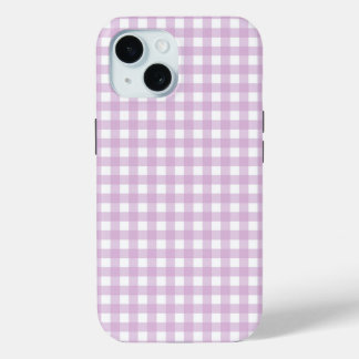 Faye and Lauren Soft Purple Gingham