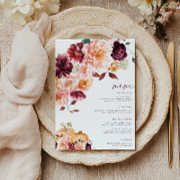 Faye Bourgogne Herfst Bloemenmenu