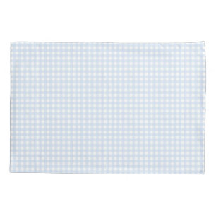 Faye Bright Blue Gingham Kussensloop