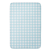 Faye en Lauren Baby Blue Gingham Badmat (Voorkant Verticaal)