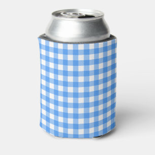 Faye en Lauren Blue Gingham Blikjeskoeler